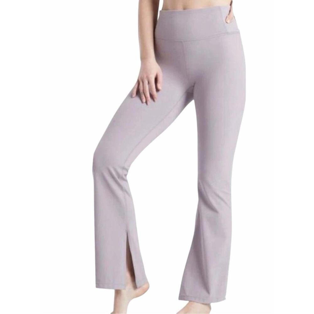 Athleta Barre Skinny Flare Pants Lilac Large